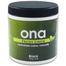 ONA Block - Fresh Linen 170g - Fragrance for strong smells