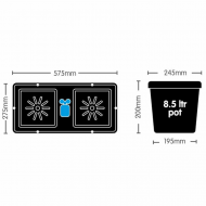  AutoPot Easy2Grow 100 Pot system -  750L FlexiTank