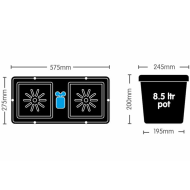  AutoPot  Easy2Grow 12 x 8,5L - FlexiTank 100L