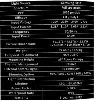 TOMAX 645W LED Light Full Spectrum - grow and bloom LED light