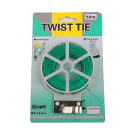Garden Twist Tie with Cutter – 50 Meters PVC Coated